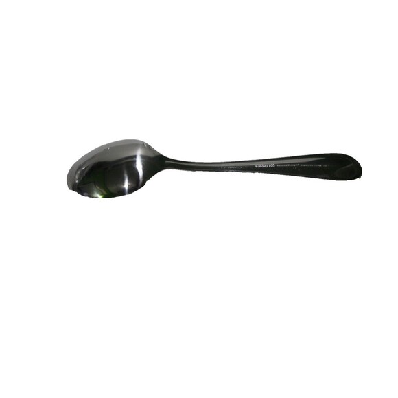 Hampton Forge Clark 4 Piece Table Serving Spoons  025 Stainless Flatware 8 Inch - Picture 3 of 5